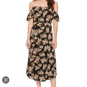 Amuse Society Floral MIDI Dress